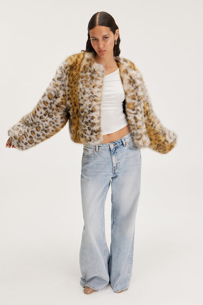 Leopard Faux Jacket